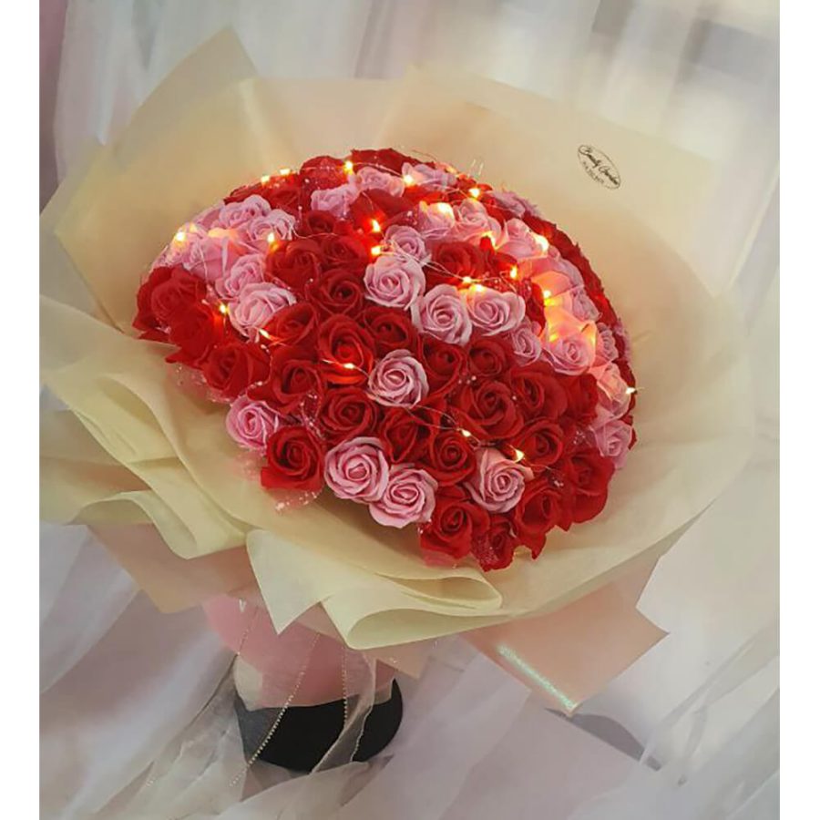 Anniversary Red & Pink Rose ( 99 Stalks Rose )