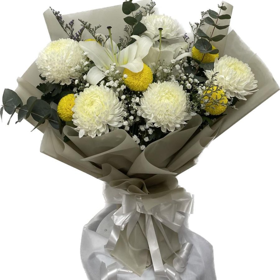 Condolences Hand Flower